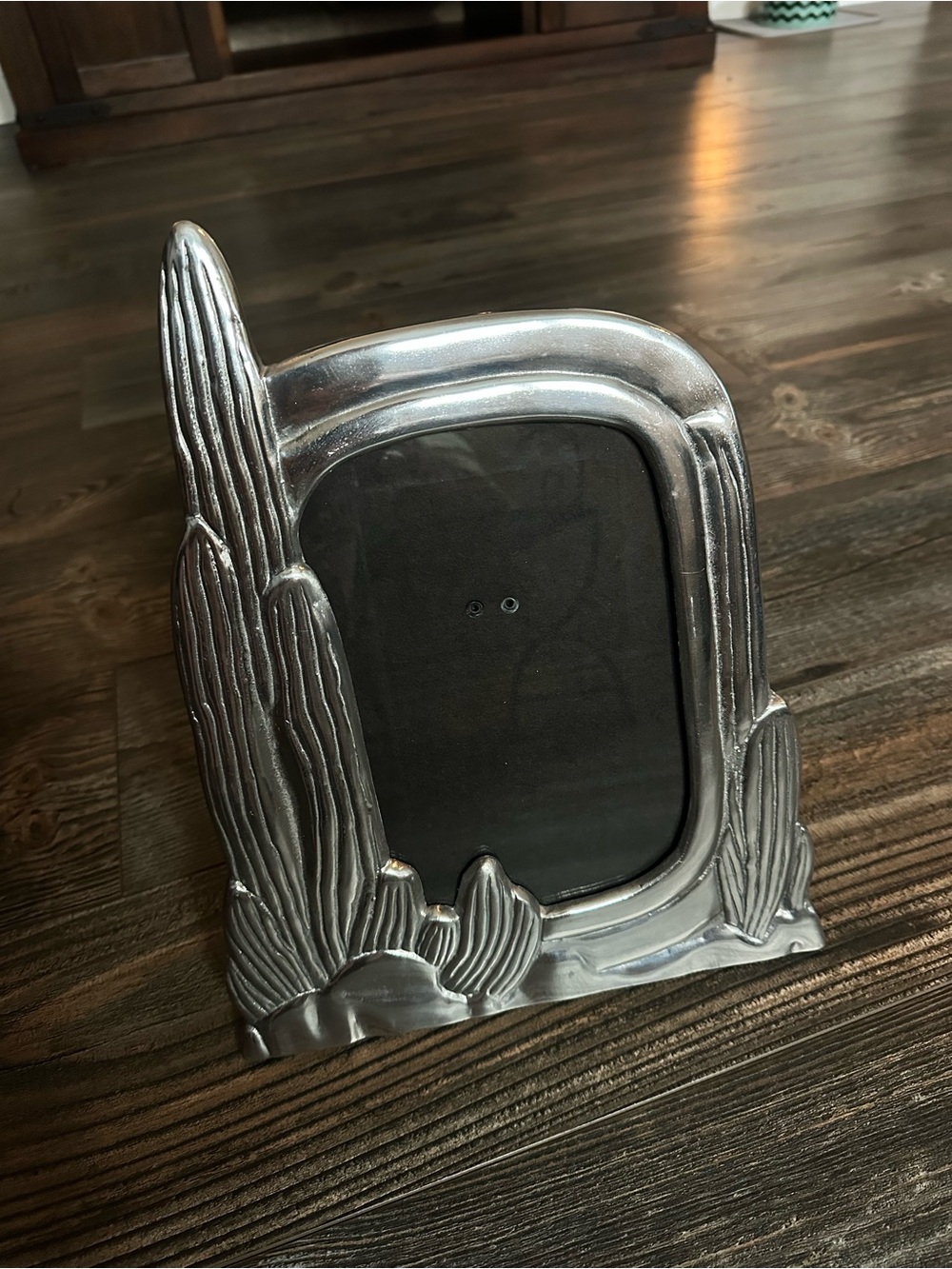 Silver Pewter Cactus Picture Frame - Desert Accent Home Decor